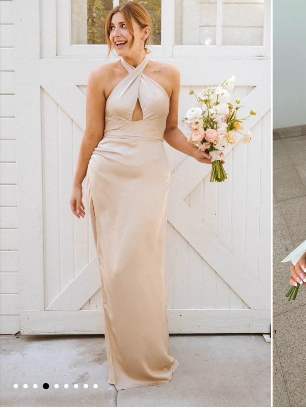 Show me your MuMu Adele halter maxi dress